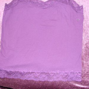 New Purple Cami Lace Tank Top XL